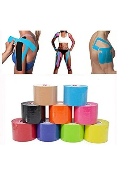 MEDİKALCİM Vzn Kinesiology Ağrı Bandı 5 Cm X 5 Metre Siyah