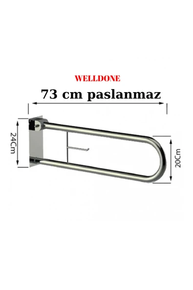 WELLDONE Kondisyon Engelli Tutamak Hasta Destek Demiri Banyo Tutunma Demiri Klozet Yanı Destek ürün görseli