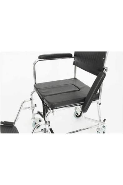 MEDİKALCİM Klozetli Tuvaletli Duş Banyo Wc Hasta Sandalyesi - Resim 2