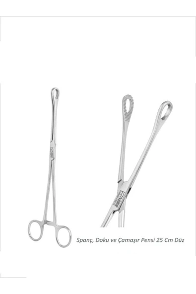 MEDİKALCİM Fk Vzn Spanç Doku Ve Çamaşır Pensi 25cm Düz ürün görseli 1