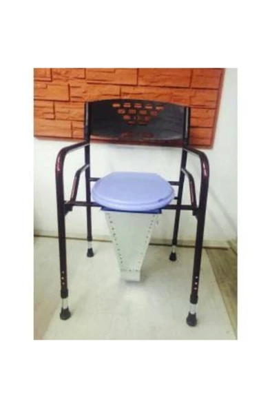 MEDİKALCİM Hasta Wc Sandalye Klozet Direk Wc Tuvalete Seyyar Sandalye Kolay Katlanır 120 Kg Taşıma Kapasiteli