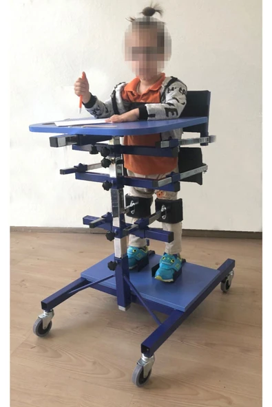 KARMA Grup Ortopedi Ayakta Durma Masası Sehpası Gövde Destekli - Medıum= Kullanıcı Boyu: 120-150 Cm - Resim 2