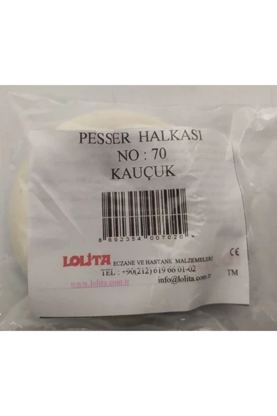 SağlıkDünyam Lolab ( Lolita ) Kauçuk Pesser Halkası No: 70 - Resim 2