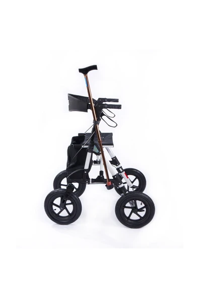 MEDİKALCİM Comfort Plus DM-800 Büyük Tekerlekli Alüminyum Rolatör - Resim 2