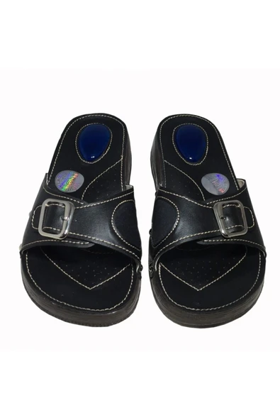 Iceman Vixen Pro Anatomik Hakiki Deri,air Taban,topuk Dikeni,kemik Çıkıntısı Ortapedik Bayan Terlik - 2