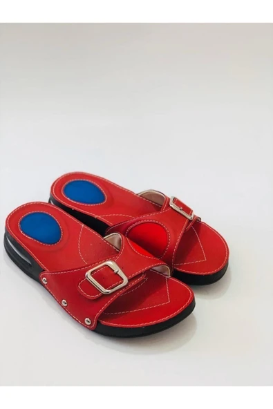 Iceman Vixen Pro Anatomik Hakiki Deri,air Taban,topuk Dikeni,kemik Çıkıntısı Ortapedik Bayan Terlik