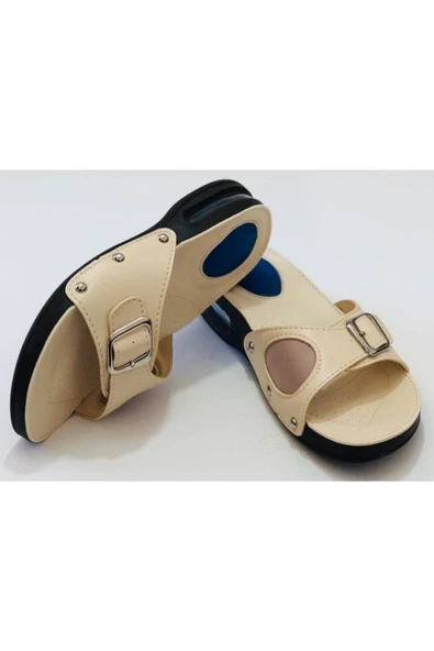 Iceman Vixen Pro Anatomik Hakiki Deri,air Taban,topuk Dikeni,kemik Çıkıntısı Ortapedik Bayan Terlik - 3