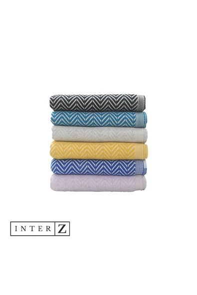 %100 Pamuk Plaj Havlusu, Xxl 100x180cm, Marmaris, Gök Mavisi - 5