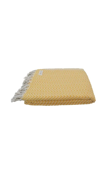 2'li Set Peştemal Plaj Havlusu , %100 Pamuk , Xxl 100x180cm, Marmaris, Fıstık Yeşili Sarı - 4