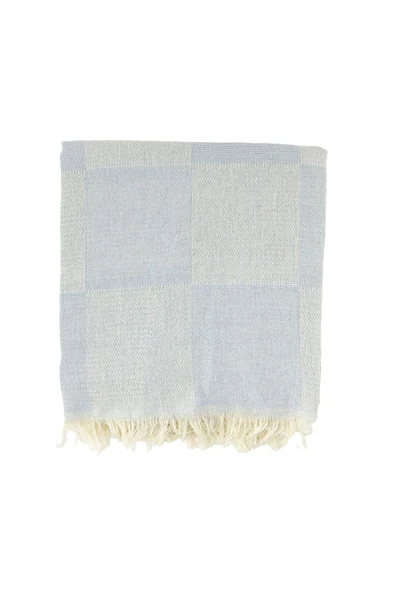 2'li Set Dama Desenli Peştamal Plaj Havlusu 70x155 Cm - Resim 2