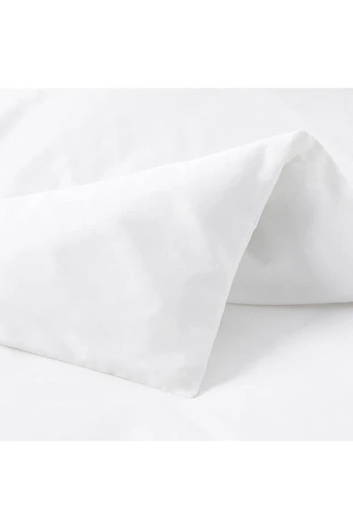 Çift Kişilik Beyaz Otel Nevresim Takımı 57 Tel Akfil Kumaş - 3