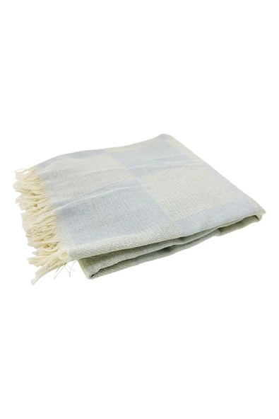 2'li Set Dama Desenli Peştamal Plaj Havlusu 70x155 Cm - Resim 3