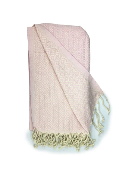 2'li Set Peştemal Plaj Havlusu , %100 Pamuk , Xxl 100x180cm, Bodrum, Lacivert Pembe - 5