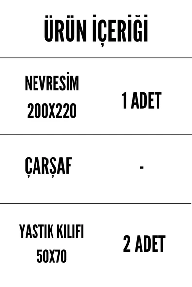Çift Kişilik Nevresim Seti 57 Tel Akfil Kumaş 2 Yastık Kılıflı (8 Renk) - 3