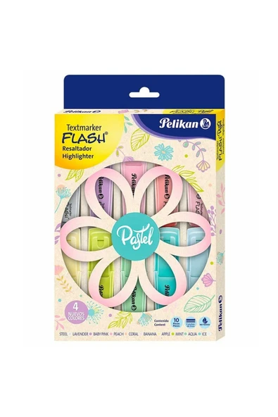 10 Lu Pastel Fosforlu Kalem Pl6007 - 2