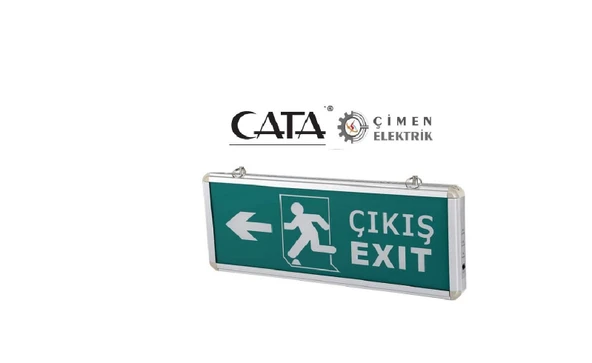 5 Adet CATA CT 9170 3W Çift Yönlü Ledli Exıt Çıkış Armatür