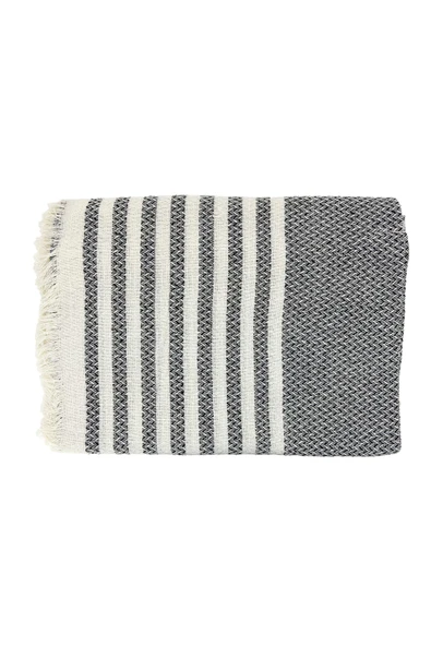 Örgü Desenli Saçaklı Tek Kişilik Pike 170x220 Cm - 2