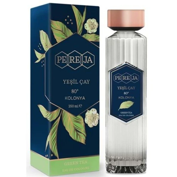Pereja 80 Derece Yeşil Çay Kolonyası Cam Şişe 250 ML