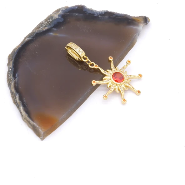 Ajda Charm Çelik Altın Kaplama Kadın Güneş Model-CHR-110