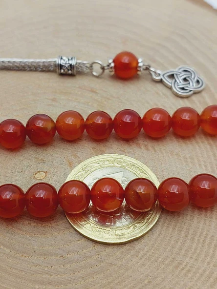 Yemen Akik Taşı 99luk Tesbih 8mm (55998) - Resim 4