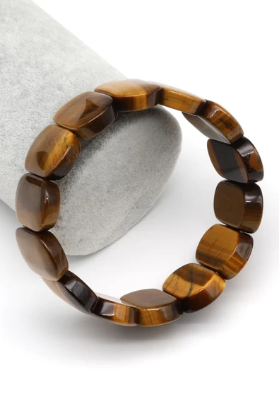 Kaplan Gözü Doğal Taş Bileklik 16 x 24 mm Özel Kesim