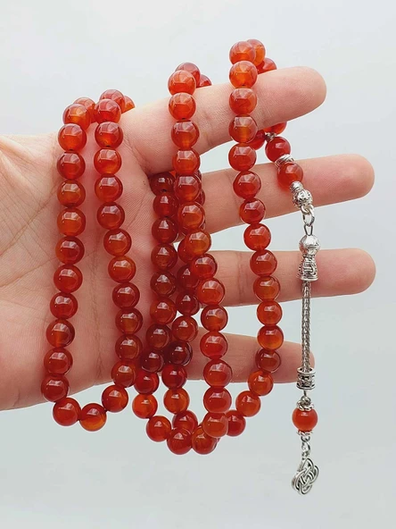 Yemen Akik Taşı 99luk Tesbih 8mm (55998) - Resim 5