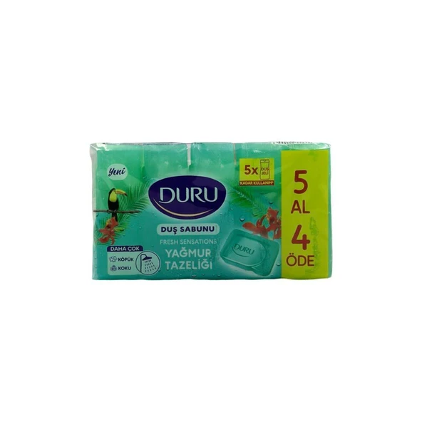 Duru Duş Sabunu Yağmur Tazeliği 5 x 150 g = 750 gr