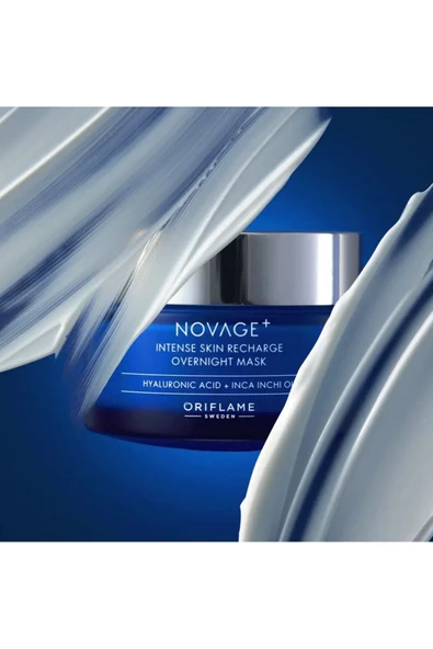 ORİFLAME Novage+ Intense Skin Recharge Yorgunluk Belirtilerini Gidermede Yardımcı Gece Uygulanan Maske