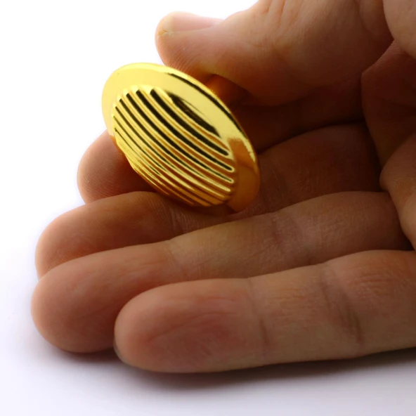 10 Adet Prizma Yuvarlak Kulp Mobilya Mutfak Dolabı Çekmece Dolap Kulplar Kapak Kulp Kulbu Metal Gold - 7