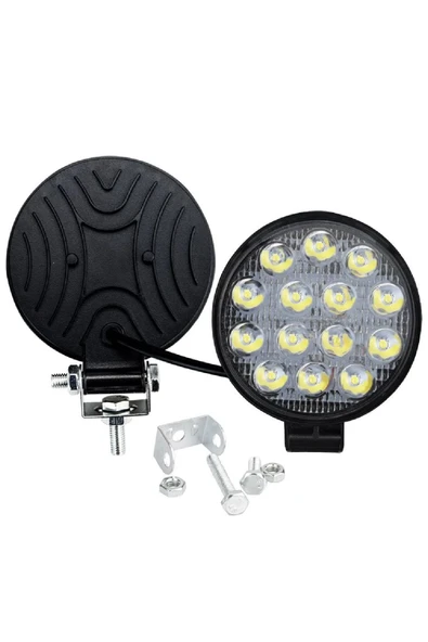 ASTRALED  72W 12-24 Volt Yuvarlak Spot Far Oto Çalışma Lambası ATV Kamyon Tır Traktör Offroad - 4