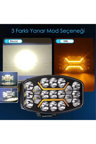 ASTRALED  240W  Offroad 12-24 Volt Oval Spot Far Oto Çalışma Lambası ATV Traktör - 4