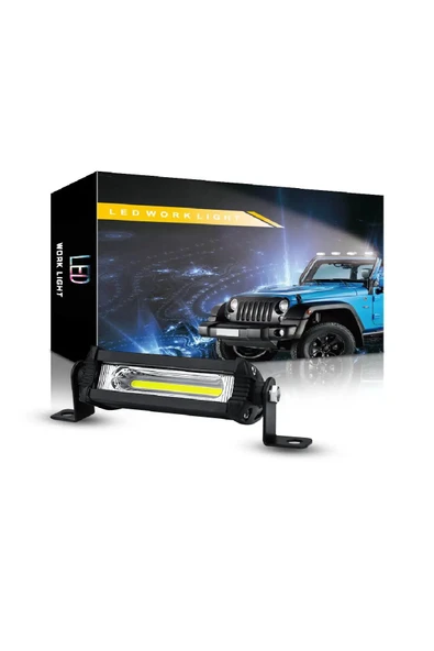 ASTRALED  9W 7.5 cm COB LED Off Roan LED Bar ATV Kamyon Tır Traktör İş Makinesi - 2