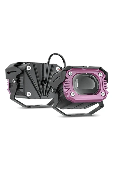 ASTRALED  Motosiklet Modlu Lazer Led Sis Farı 2 ADET Çift Renk Beyaz Sarı Ultra Güçlü Sis Farı - Resim 7