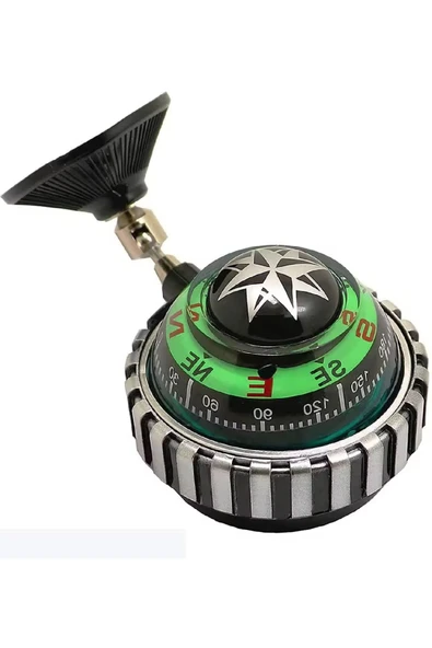 ASTRALED  4 Adet Araba Içi Torpido Üstü Vantuzlu Elektrikli Yeşil Işıklı Pusula Göstergesi - Resim 5