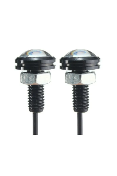 ASTRALED  Buz Mavi Ayna Altı Kartal Göz 2'li Led - ATV Motosiklet Minibüs - Resim 5