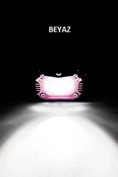 ASTRALED  Motosiklet Modlu Lazer Led Sis Farı 2 ADET Çift Renk Beyaz Sarı Ultra Güçlü Sis Farı - Resim 2