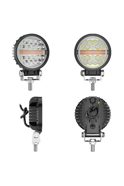 ASTRALED  Off Road Drl Gündüz Led Yuvarlak Çalışma Lambası Traktör Tekne Tır Kamyon Atv Spot Sis Farı - 3