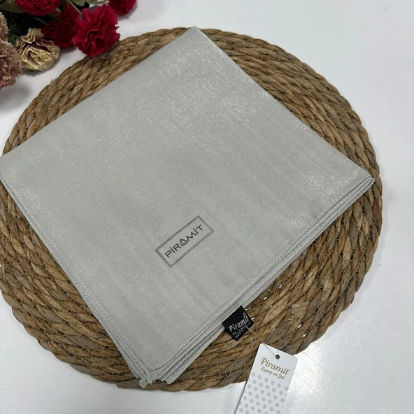 Piramit Kehribar Eşarp Taş Rengi LTP0226
