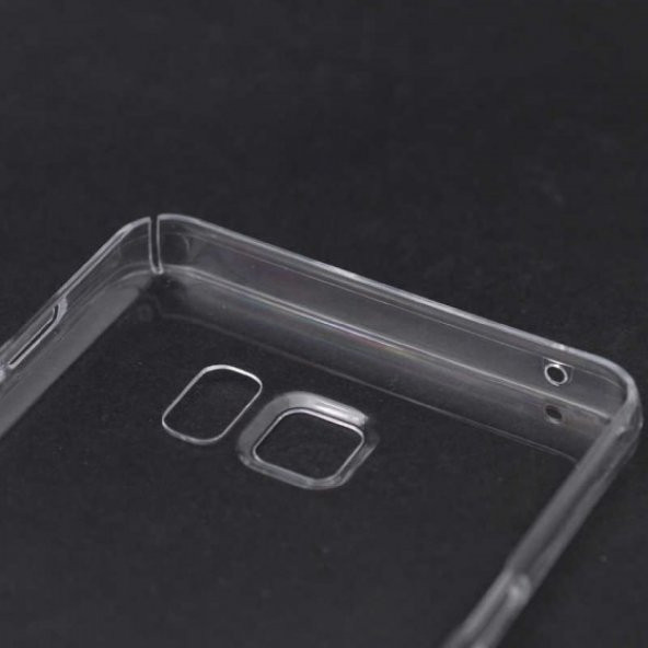 Samsung Galaxy S6 Kılıf Şeffaf Sert Silikon Kapak - 3