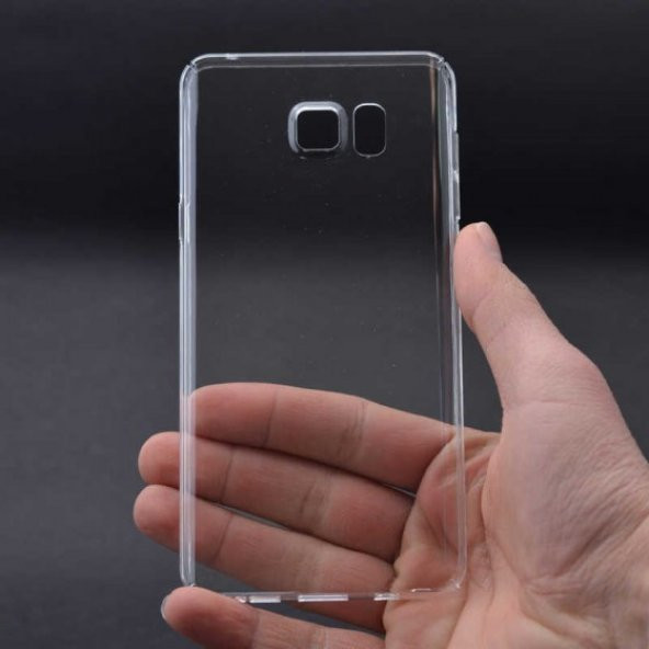 Samsung Galaxy S6 Kılıf Şeffaf Sert Silikon Kapak - 9
