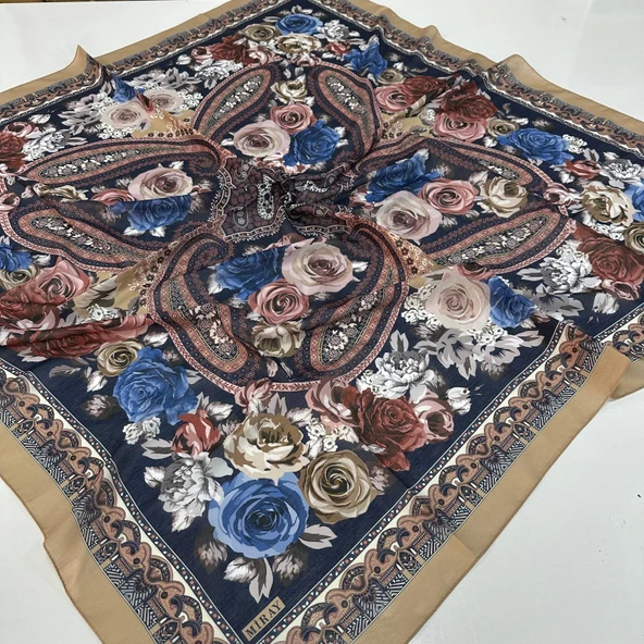 Miray 120 cm Nevada Pamuk Lüx Eşarp  BYK0512