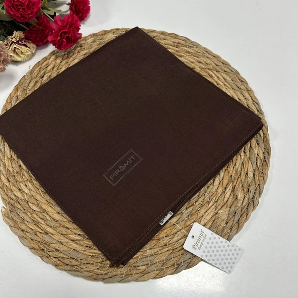 Piramit Kehribar Eşarp Acı Kahve LTP0214