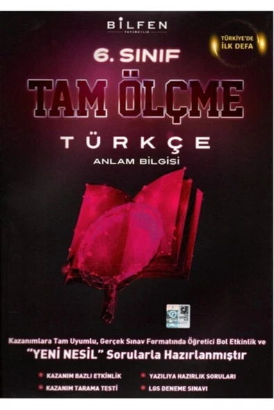 Bilfen Yayıncılık Bilfen 6. Sınıf Türkçe Tam Ölçme Yeni Sürpriz Hediye