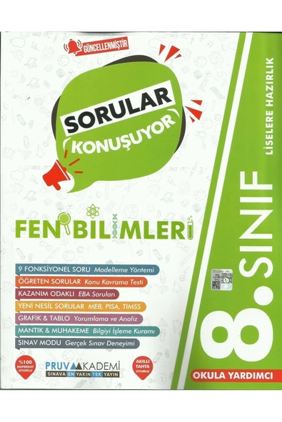 Pruva Yayınları 8.Sınıf Fen Bilimleri Sorular Konuşuyor