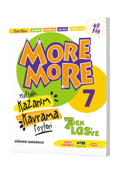 Kurmay Elt Yayınları 7.sınıf More&more Haftalık Kazanım Kavrama Föyleri (40 Föy)