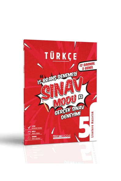 Pruva Akademi 5. Sınıf Türkçe Branş Denemesi