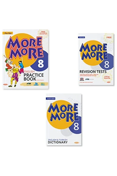 Kurmay Elt Yayınları 8.sınıf More&more Practıce Book & Dıctıonary & Revısıon Tests (3 Lü Set)