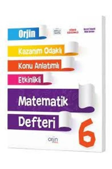 Orjin Yayınları 6. Sınıf Matematik Akıllı Defter