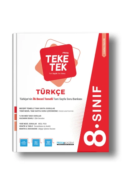 Pruva Akademi 8. Sınıf Teke Tek Türkçe