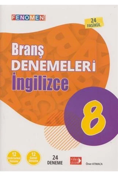 Kurmay Yayınları 8. Sınıf İngilizce Branş Denemeleri Fenomen Okul Yayınları / Fenomen Kitap / 9786258450088